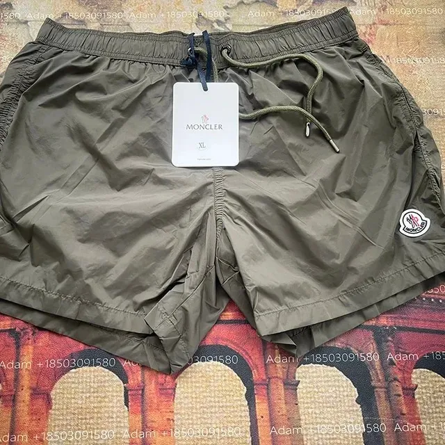 Moncler Swim Shorts Olive Green