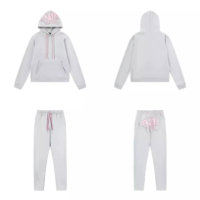 Syna World Hoodie and Joggers Set Pink Logo