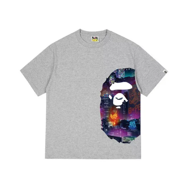 BAPE Ape Head Tee Neon City Print