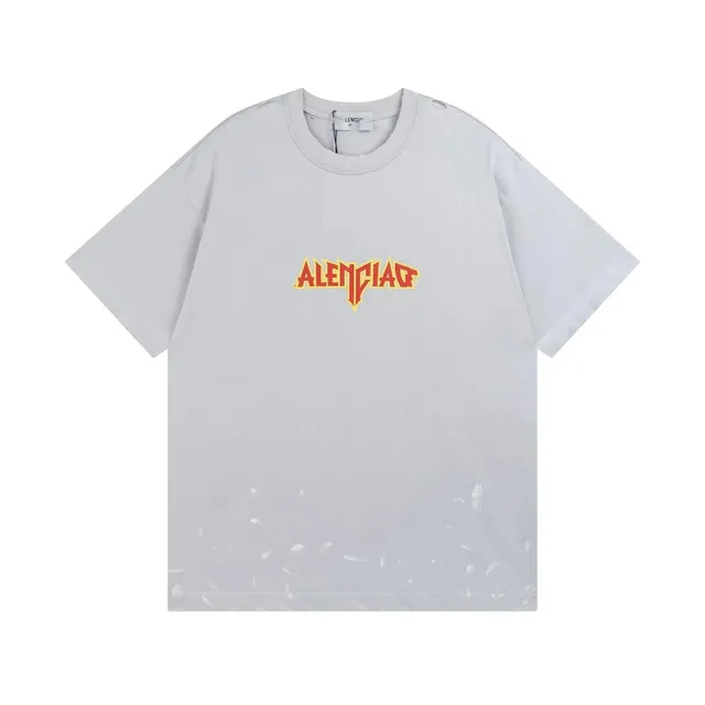 Balenciaga Logo T-Shirt Distressed