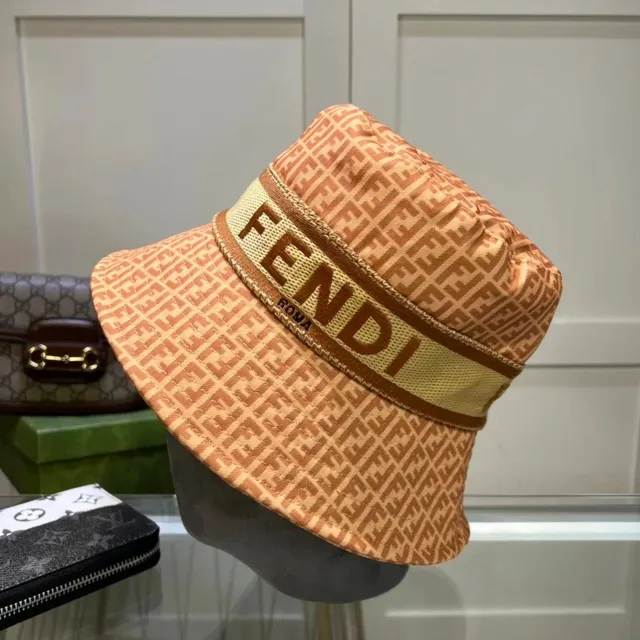 Fendi Bucket Hat FF Logo Monogram
