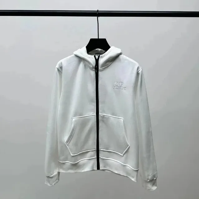 C.P. Company Zip-Up Hoodie Embroidered Logo