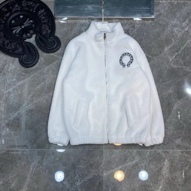 Fleece Jacket Chrome Hearts Logo
