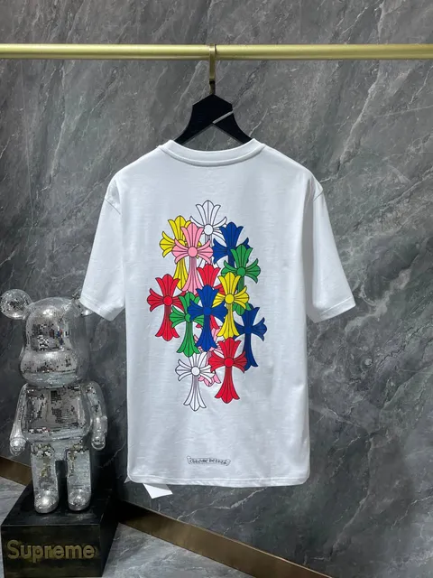 Chrome Hearts Cross Logo Tee Multicolor Cross Print