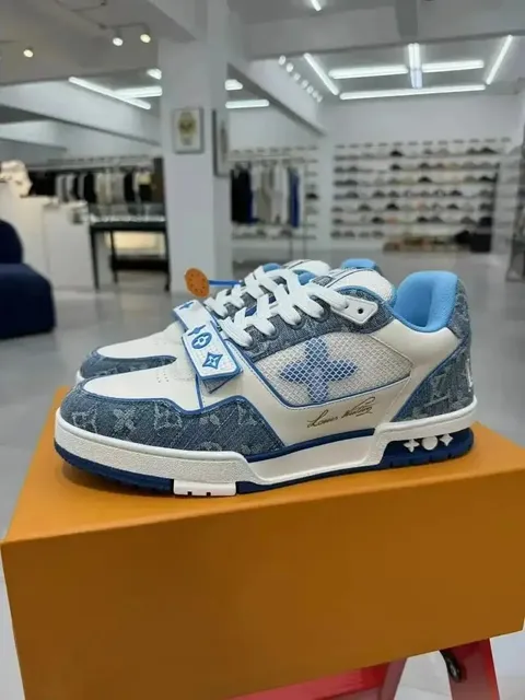 Louis Vuitton LV Trainer Monogram Denim