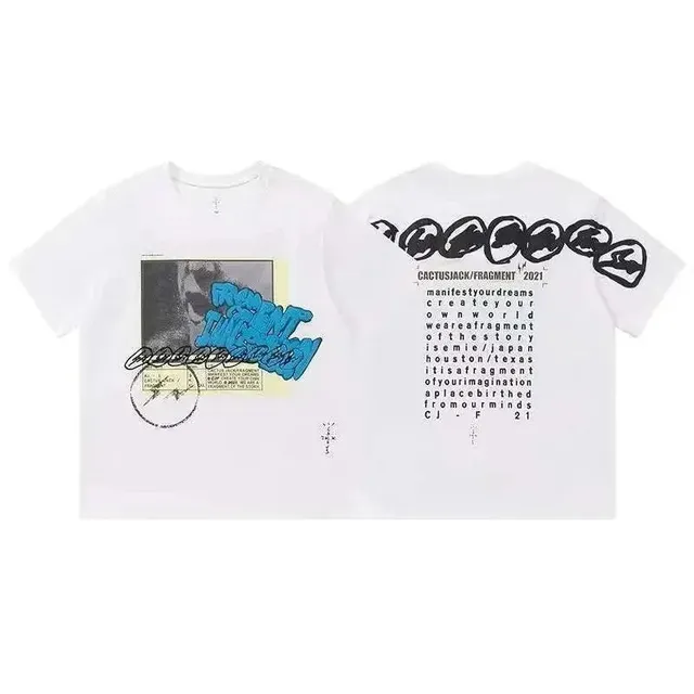 Travis Scott × Fragment Design Graphic Tee Cactus Jack x Fragment 2021