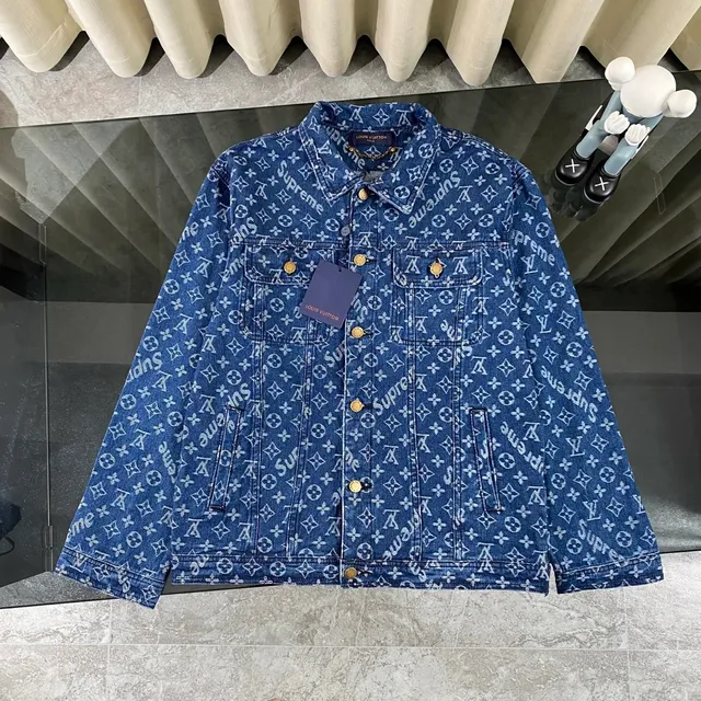 Louis Vuitton Denim Jacket Monogram Supreme