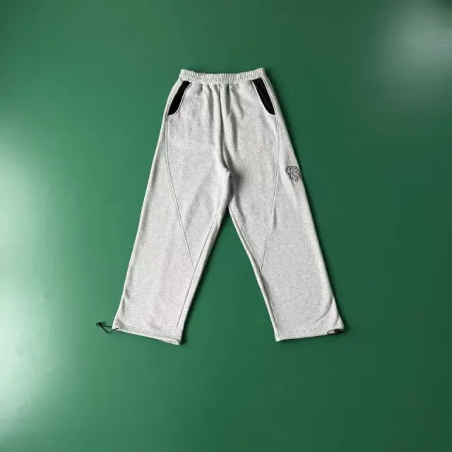 Mertra Track Pants Heather Grey with Black Panels