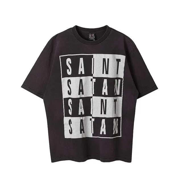 Saint Laurent Graphic T-Shirt Saint Satan Print