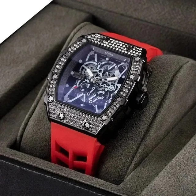 Richard Mille Skeleton Watch Diamond-Encrusted