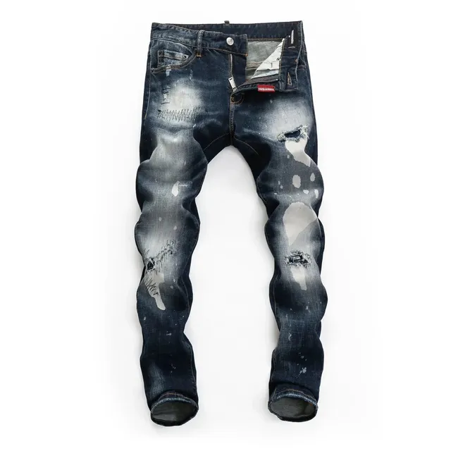 Dsquared2 Distressed Jeans Paint-Splatter Ripped
