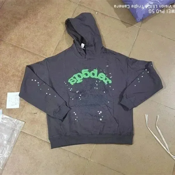 Sp5der Hooded Sweatshirt Star Print