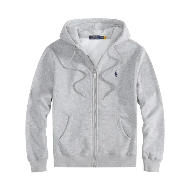 Polo Ralph Lauren Full-Zip Hoodie Heather Grey
