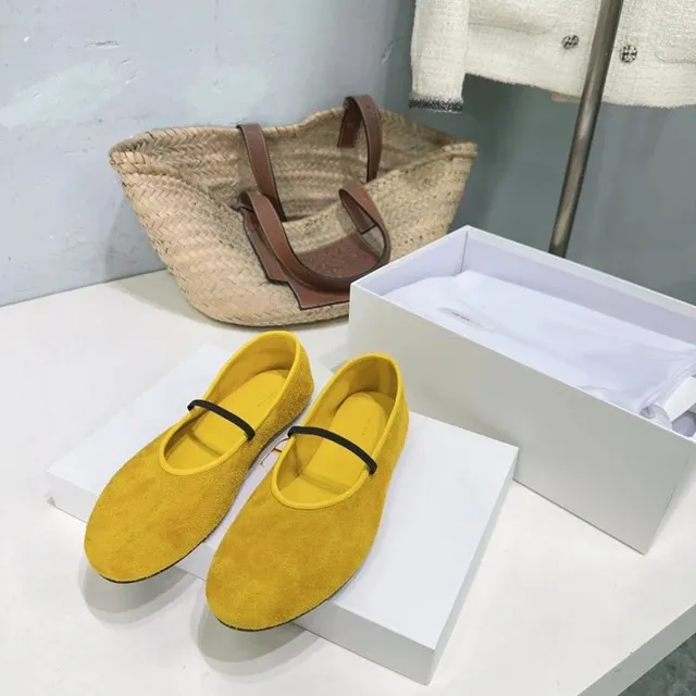Maison Margiela Tabi Ballet Flat Suede Mary Jane