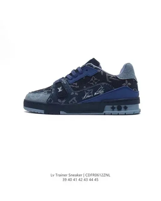 Louis Vuitton LV Trainer Sneaker Monogram Denim