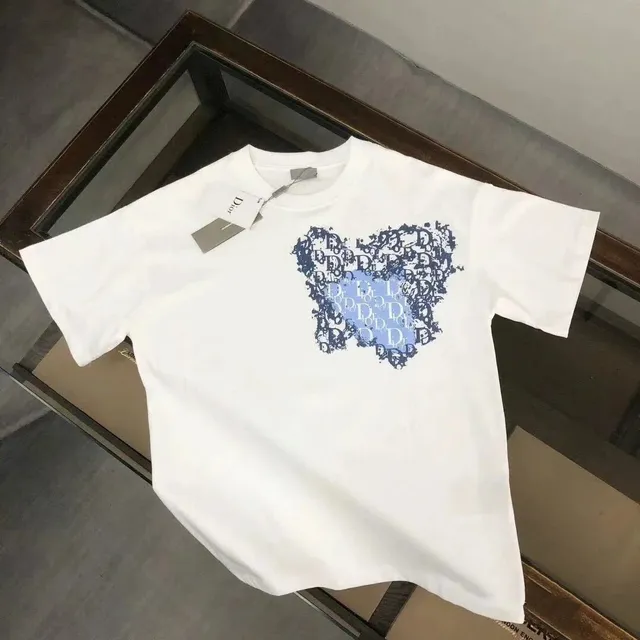 Dior T-Shirt Oblique Logo Heart Print