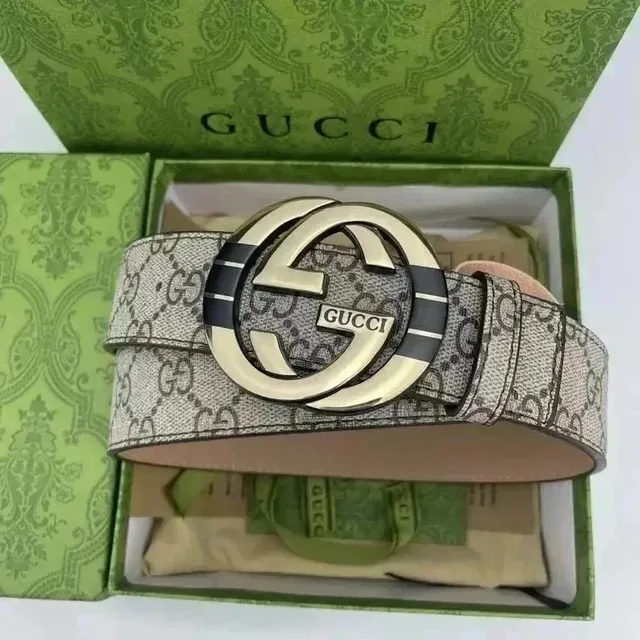 Gucci GG Marmont Belt Web Stripe
