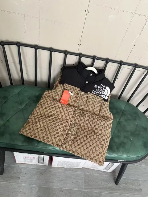 Gucci × The North Face Puffer Vest GG Monogram x TNF