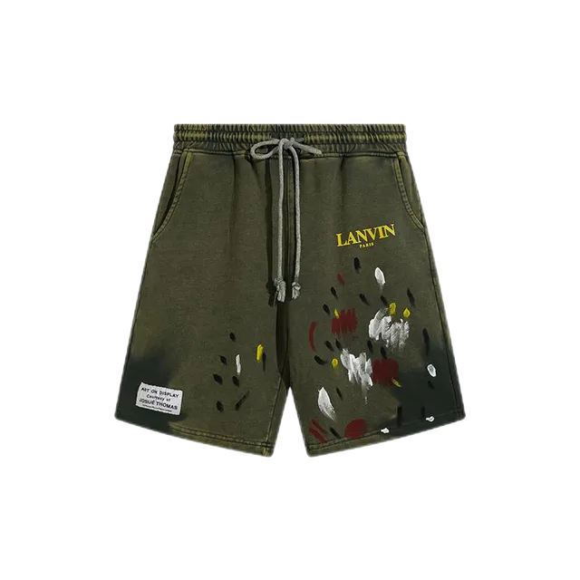 Lanvin Paint Splatter Shorts Art On Display