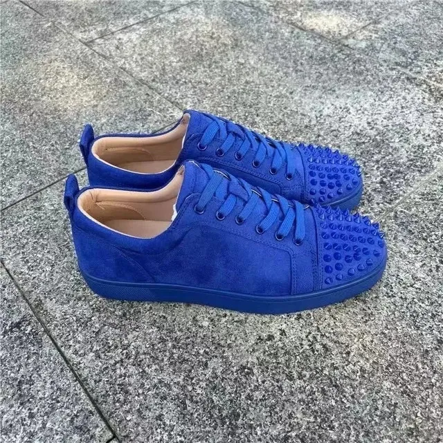 Christian Louboutin Louis Junior Spiked Suede