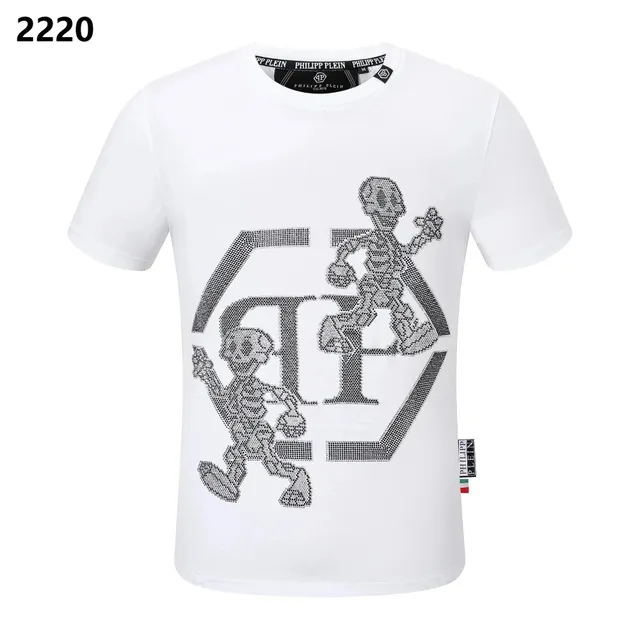 Philipp Plein Graphic T-Shirt Crystal Skull Logo