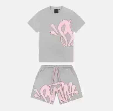 Syna World Graphic Tee and Shorts Set Pink Logo Print