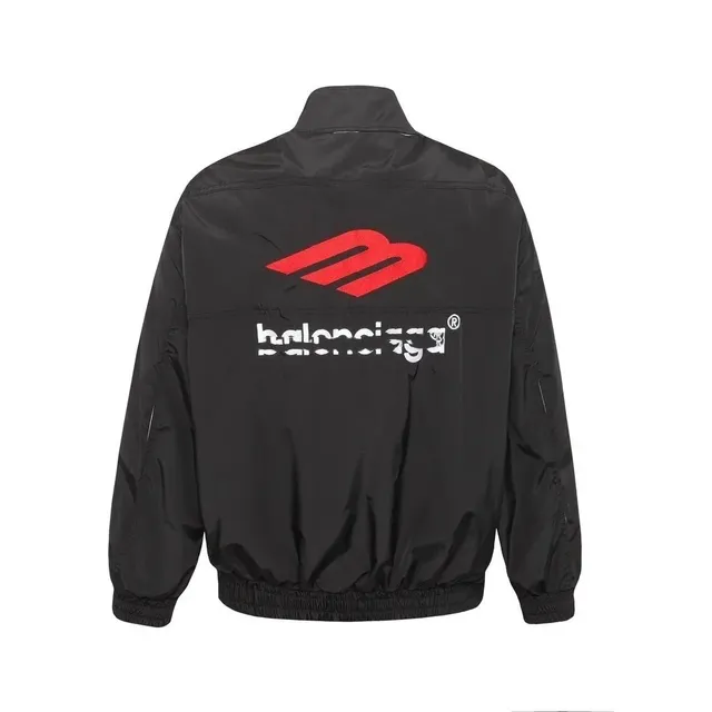 Balenciaga Logo Jacket Red and White Logo