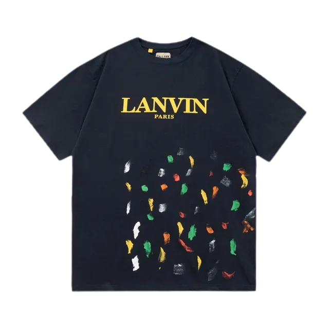 Lanvin Graphic Tee Paint Splatter