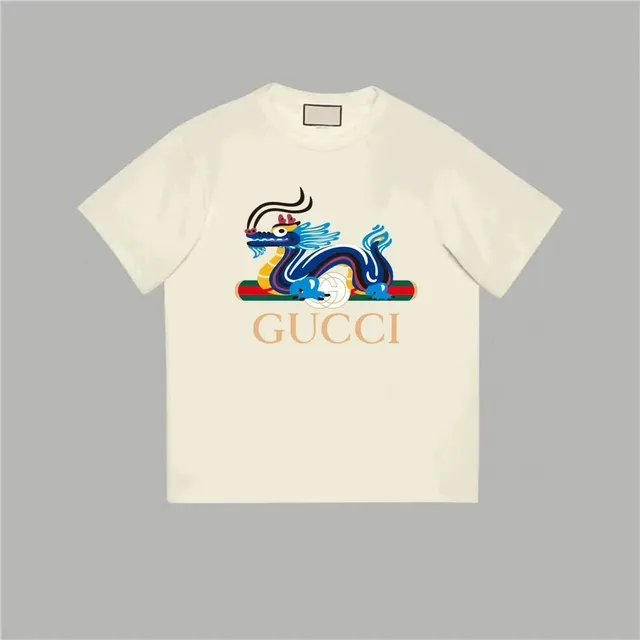 Gucci Dragon Graphic T-Shirt Multicolor Dragon Print