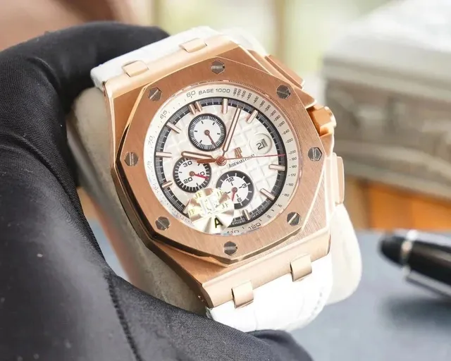 Audemars Piguet Royal Oak Chronograph White Tapisserie Dial
