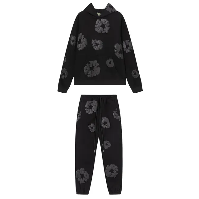 Corteiz Scrunchie Print Hoodie and Joggers Set