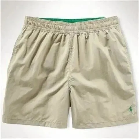 Polo Ralph Lauren Polo Shorts Khaki with Green Waistband