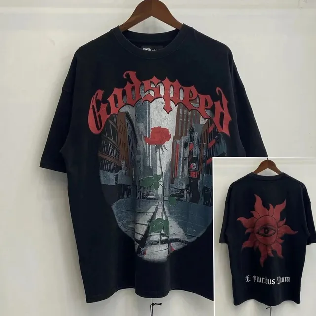 Godspeed Graphic Tee City Rose Print