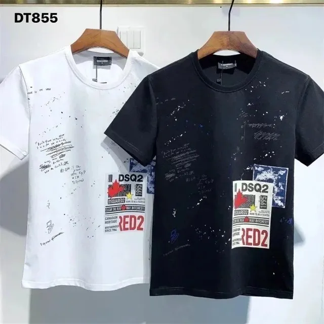 Dsquared2 Graphic T-Shirt DSQ2 Red2 Print