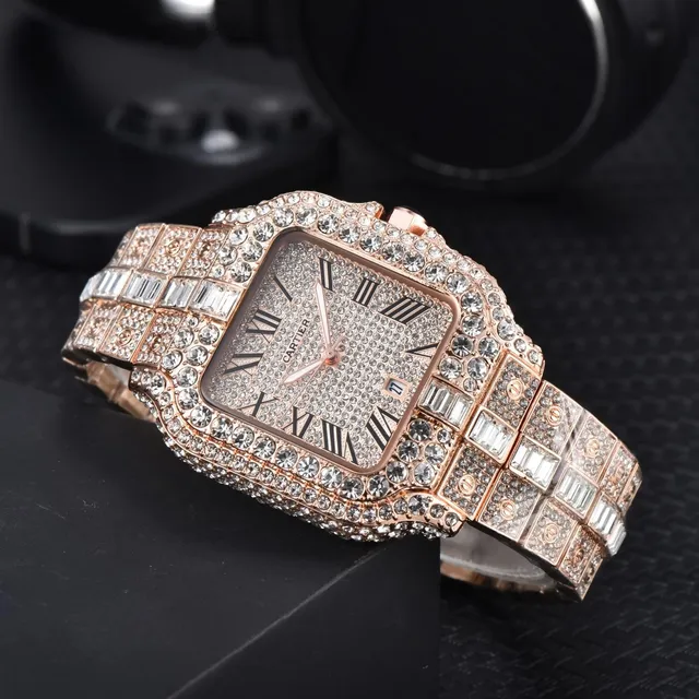 Cartier Juste un Clou Watch Fully Paved with Baguette and Round Crystals