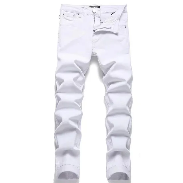 Jeans Solid White