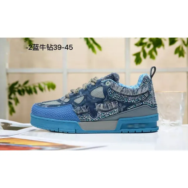 Balenciaga Speed Trainer Crystal-Embellished Denim