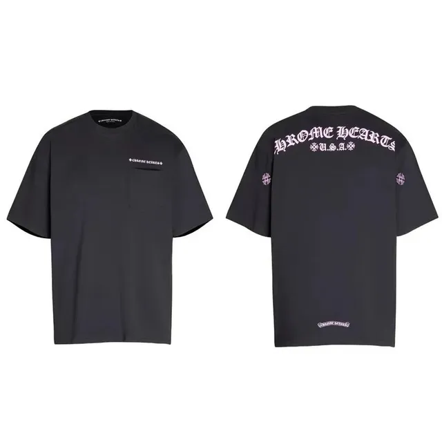 Pocket Tee Chrome Hearts Logo