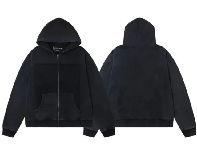 Er830 hooded zipper sweatshirt