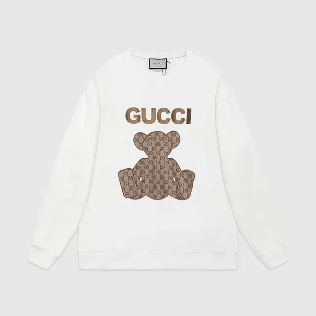 Gucci Bear Logo Sweatshirt GG Monogram Bear