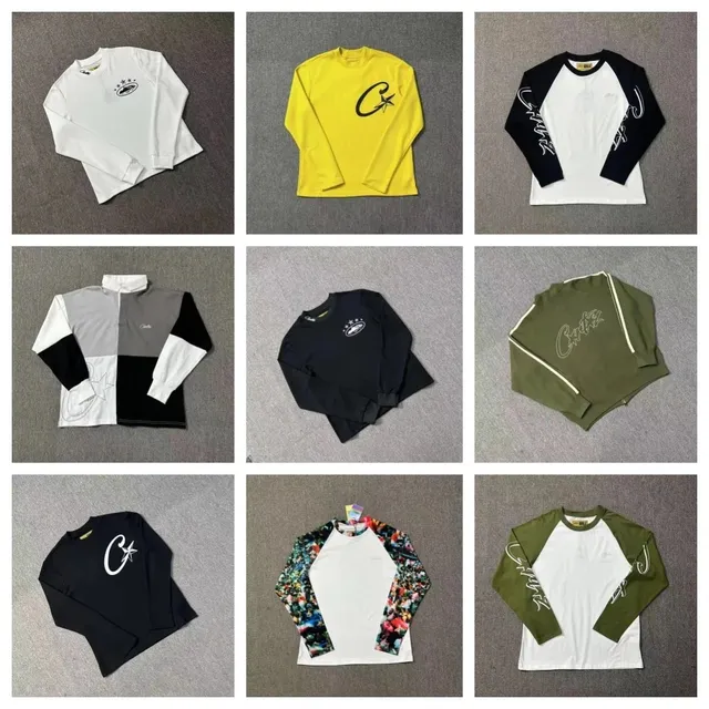 Long-Sleeve Tee Corteiz Logo & Script Print