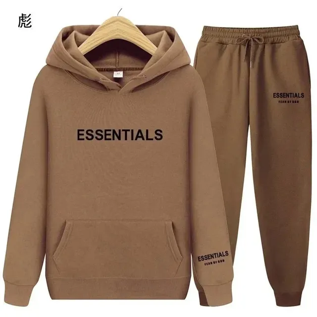 Fear of God Essentials Hoodie and Joggers Set Essentials Logo