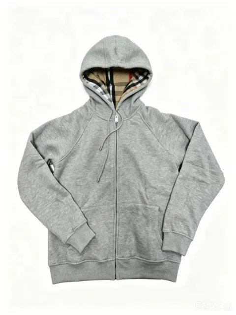 Burberry Zip-Up Hoodie Check Lining