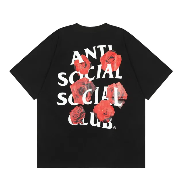 Anti Social Social Club T-Shirt Roses Print