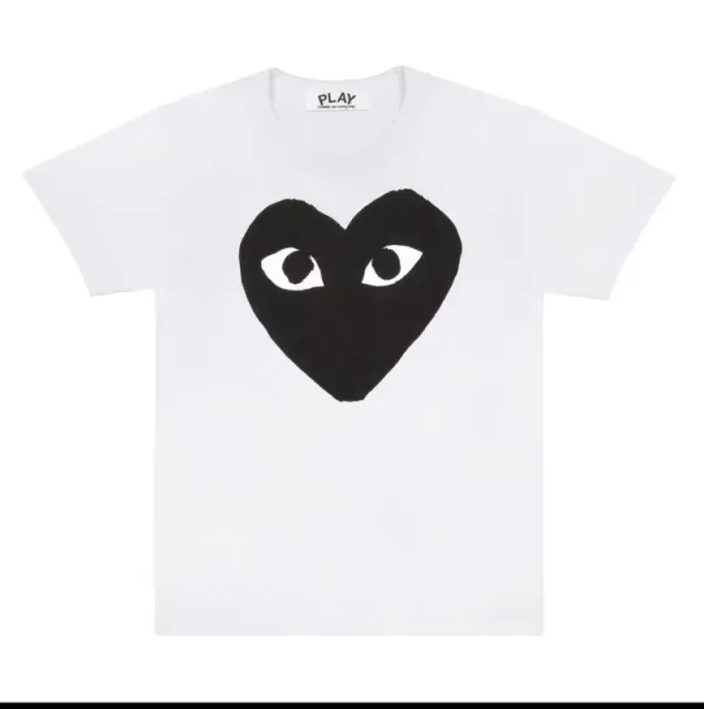 White big black heart