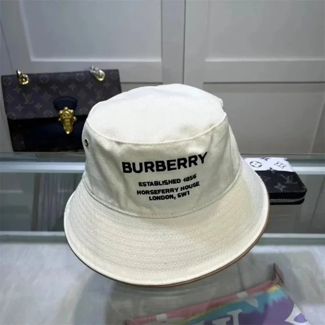 Burberry Bucket Hat Established 1856 Logo
