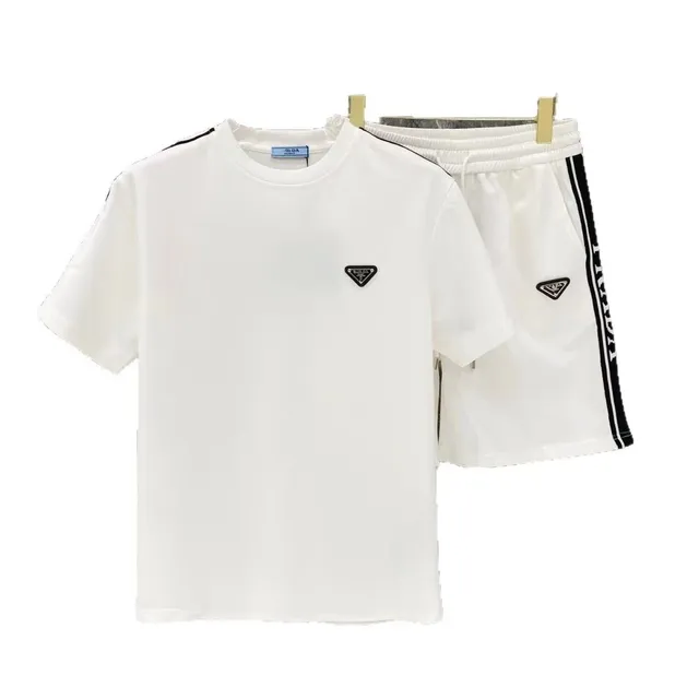 Prada T-Shirt and Shorts Set Triangle Logo