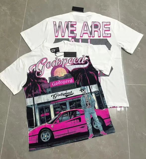 Graphic Tee Godspeed Palm Tree Ferrari