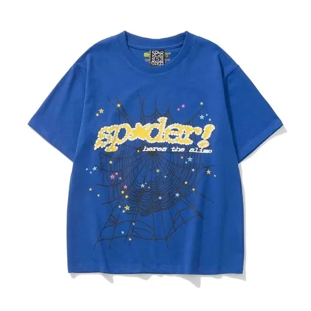Sp5der Spider! Tee Web and Stars Graphic