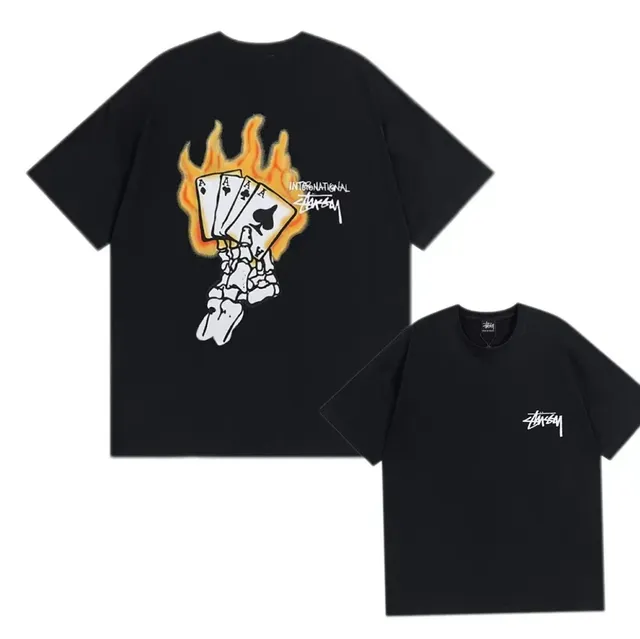 Stüssy Graphic Tee Flaming Aces